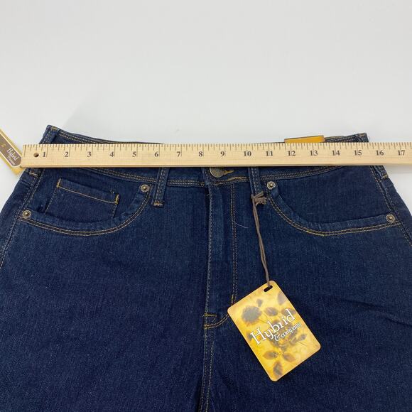 New HYBRID & CO Blue Denim 5 Pocket Stretch Shorts Women's Sz 14 - Picture 4 of 6
